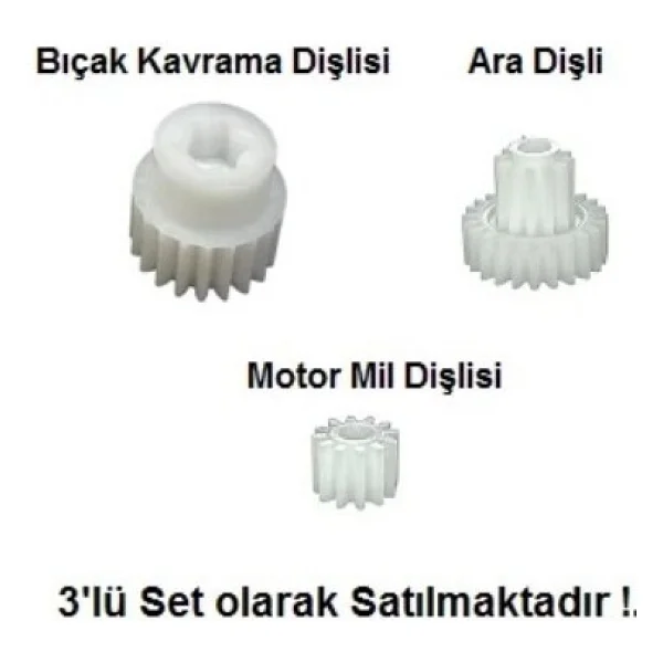 Popüler Grundig Uyumlu Doğrayıcı Rondo Dişli Tamir Seti Takımı - Görsel 3