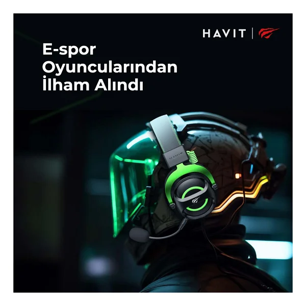 Havit Gamenote H2002e Kablolu Kulak Üstü Oyuncu Kulaklığı - Görsel 4