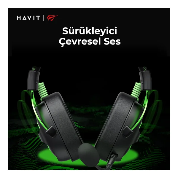 Havit Gamenote H2002e Kablolu Kulak Üstü Oyuncu Kulaklığı - Görsel 5