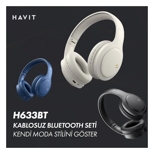 Havit H633bt Pembe Kulak Üstü Bluetooth Kulaklık - Görsel 7