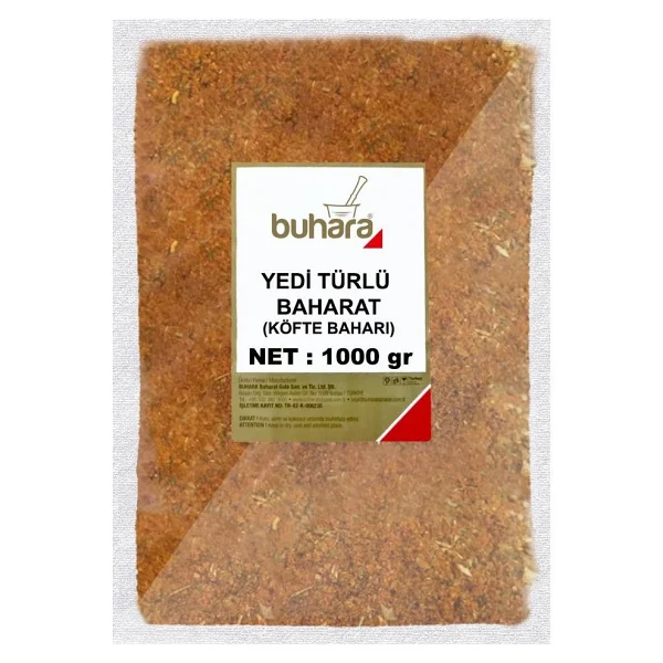 Buhara Baharat Yedi Türlü Köfte Baharı 1 Kg - Görsel 2