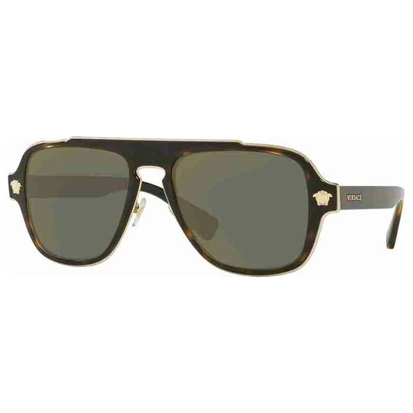 Versace Medusa Retro Charm Ve2199 12524t Havana-Dark Grey Erkek Güneş Gözlüğü - Görsel 6