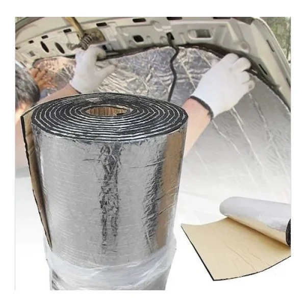 Türkeli Kaput Altı Alüminyum Folyolu Kaucuk Ses Yalıtım Levhası 6-9 Mm 100x150 - 9 Mm - 100 X 150 - Görsel 4