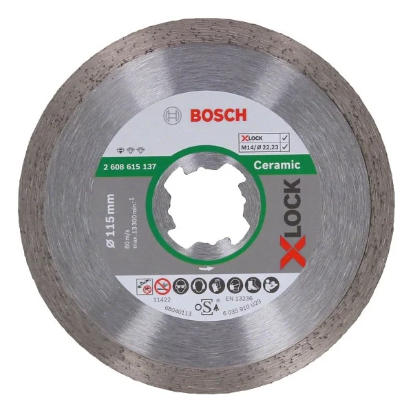Bosch - X-LOCK - Standard Seri Seramik İçin Elmas Kesme Diski 115 mm - Görsel 3