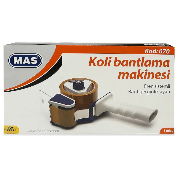 Vege 45x100 Koli Bantı 6'lı Ve Mas Koli Bant Makinesi Seti - Görsel 3