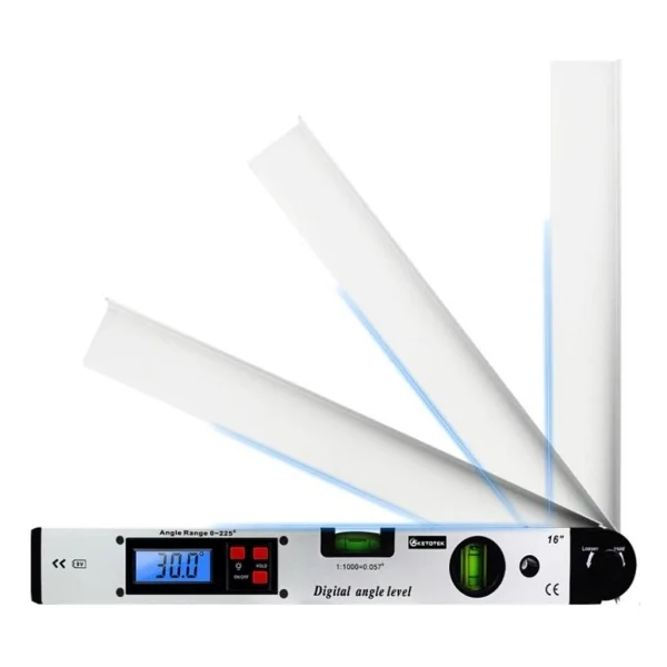 Bts 12471 2 Sulu Dijital Açı Ölçerli 16" 400 Mm Su Terazisi - Görsel 3
