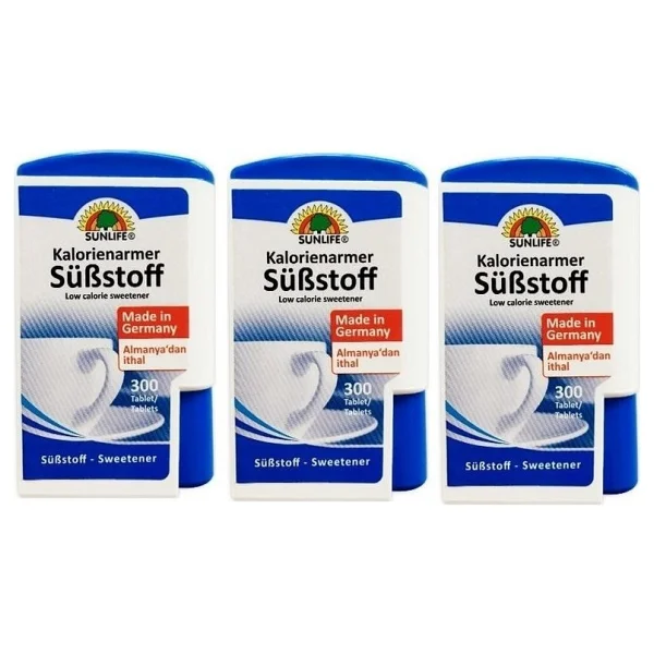 Sunlife Sweetener 300 Tablet 3'lü Paket Tatlandırıcı - Görsel 2
