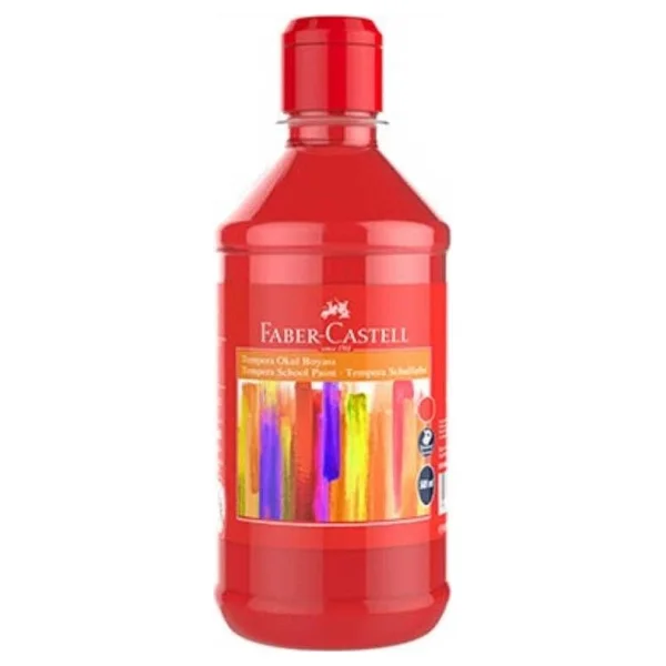 Faber-Castell 500 Ml Tempera Okul Boyası Sarı - Görsel 6