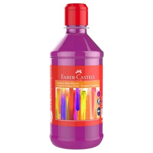 Faber-Castell 500 Ml Tempera Okul Boyası Sarı - Görsel 4