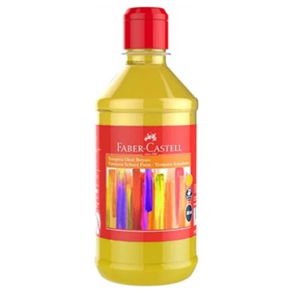 Faber-Castell 500 Ml Tempera Okul Boyası Sarı - Görsel 3