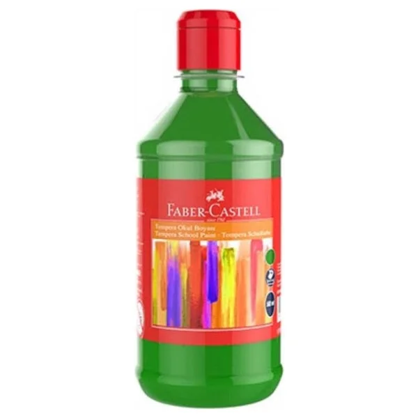 Faber-Castell 500 Ml Tempera Okul Boyası Sarı - Görsel 7
