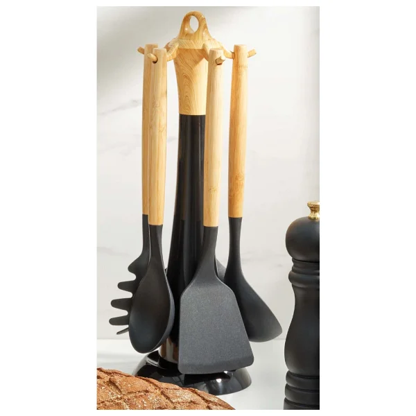 Karaca Woodland Black 6 Parça Servis Seti - Görsel 6