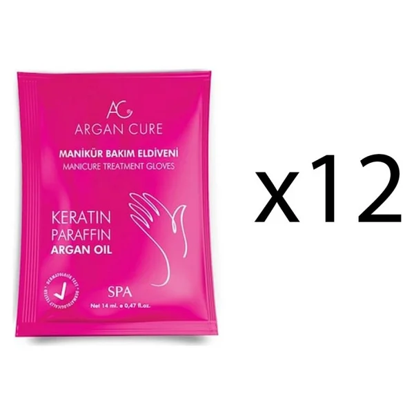Argan Cure Manikür Bakım Eldiveni 12 Adet - Görsel 3