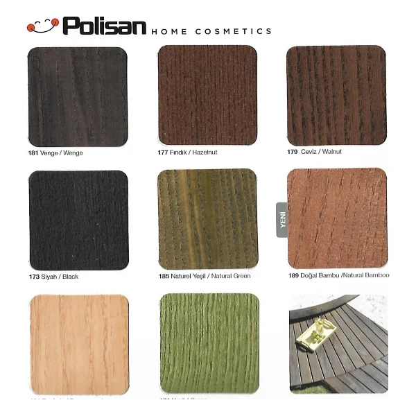 Polisan Politex Ahşap Koruyuculu Parlak Vernik 0.75 Lt 15 Renk - Tütün - Görsel 2