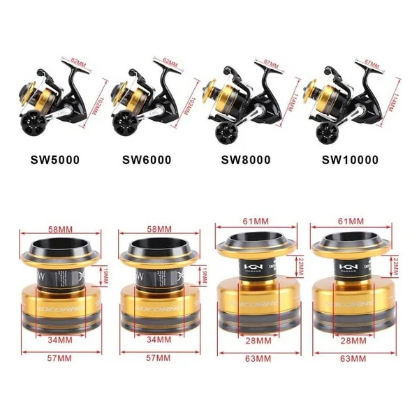 Shimano Socorro Sw 6000 4+1 Bb Spin Olta Makinesi - Görsel 4