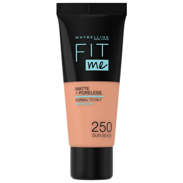 Maybelline Fit Me Matte + Poreless 250 Sun Beige 30 Ml Likit Fondöten - Görsel 2