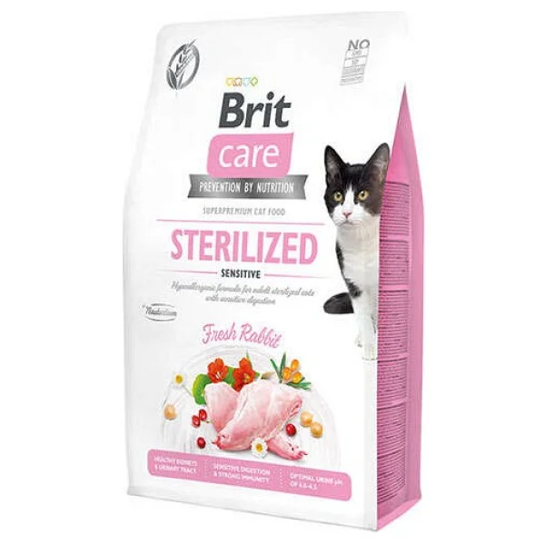 Brit Care Sterilised Sensitive Tavşanlı 2 Kg Kısırlaştırılmış Yetişkin Kedi Maması - Görsel 6