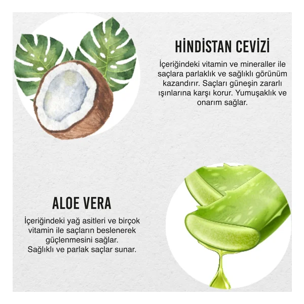 Urban Care Pure Coconut & Aloe Vera 200 Ml Sıvı Saç Kremi - Görsel 8