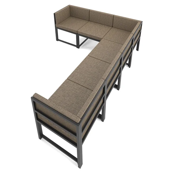 Wood House Parla 6'lı Koltuk Köşe Takımı - Kahve - Görsel 2