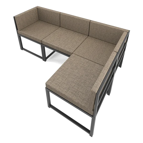 Wood House Ceylin 4'lü Koltuk Takımı Kahve (Mutfak,Bahçe,Balkon,Oturma Odası) - Görsel 5