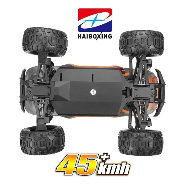 Haiboxing 1/16 45 Km+ Sürat Destroyer RTR Elektrikli 4WD Brushless Fırçasız Truck Turuncu Uzaktan Kumandalı Model Araba - Görsel 9