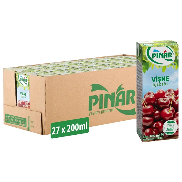 Pınar 200 Ml 27'li Paket Vişne Nektarı - Görsel 6