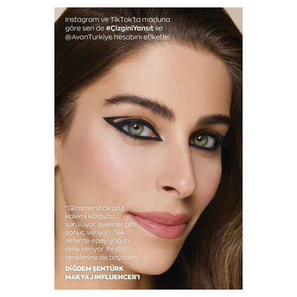 Avon Glimmerstick Asansörlü Majestic Plum Göz Kalemi - Görsel 2