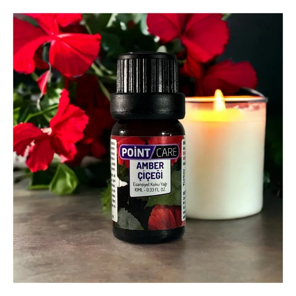Ay Magnet Point Care Amber Çiçeği Kokulu Mum Esansı 10ml , Mum Koku Soya Wax Esansı (1 Adet) - Görsel 2