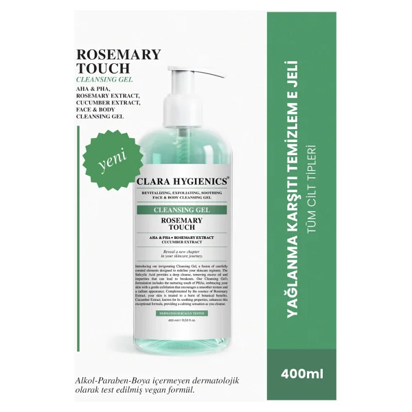 Clara Hygienics Rosemary Touch Yüz Ve Vücut Temizleme Jeli 400 Ml - Görsel 7