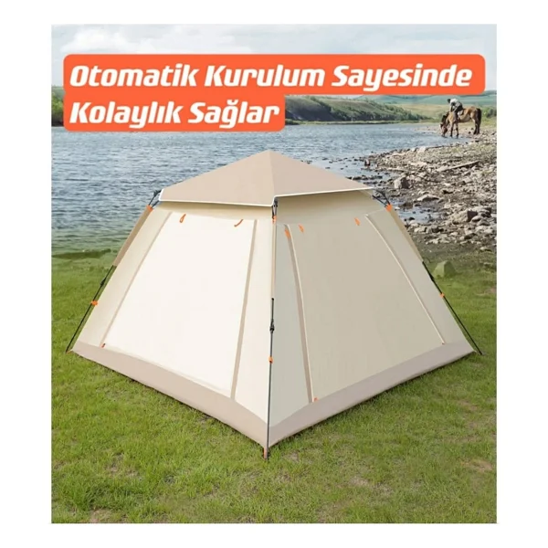 240x240x155 Cm Tenteli 6 Kişilik Otomatik Çadır - Görsel 10