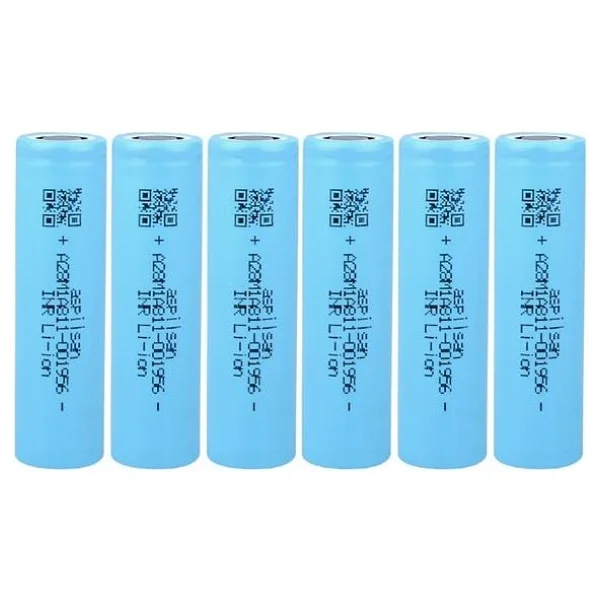 Aspilsan Inr18650a28 3.7v 2800 mAh 25a 6'lı Li-İon Şarjlı Pil - Görsel 3