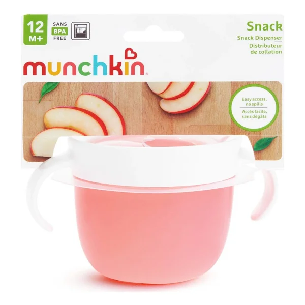 Munchkin Atıştırmalık Kabı Güvenli Kapatılabilir Kapaklı 266 Ml 12 Ay+ Pembe - Görsel 5