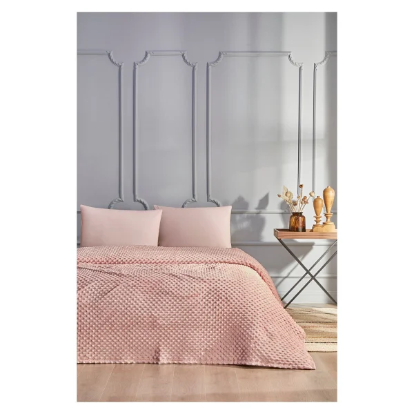 Özdilek Tomurcuk Tek Kişilik Gri Battaniye 160x220 Cm Yumuşak Polyester Doku - 160 X 220 Cm - Görsel 3