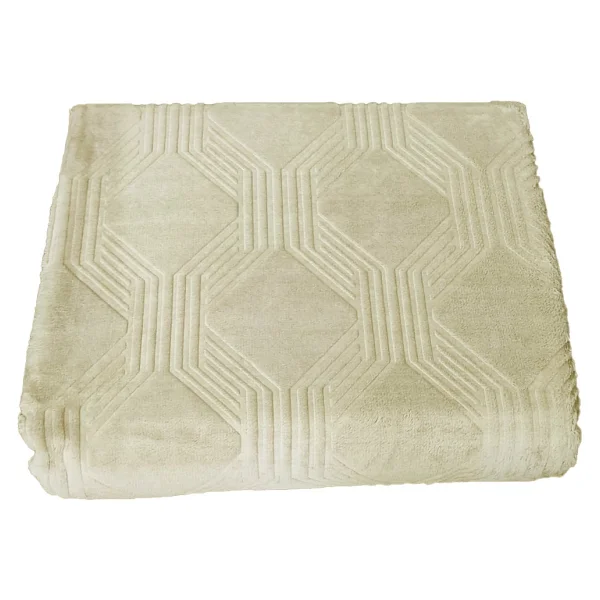 Özdilek Trendy Embos Tek Kişilik Battaniye(155x220)-Art Deco Lacivert - Görsel 3