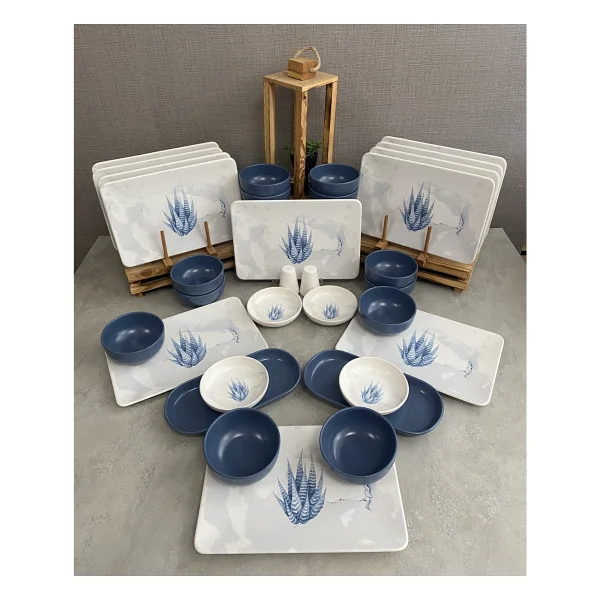 Keramika Takım Yemek Blue Magıc Siera 32 Parça 12 Kişilik - Görsel 2