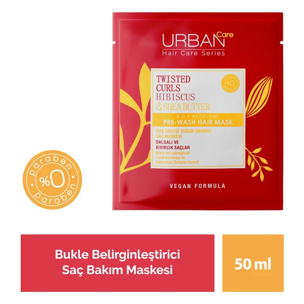 Urban Care Twisted Curls Hibiscus Ve Shea Yağı Duş Öncesi Sos Onarıcı Saç Bakım Maskesi 50 Ml - Görsel 9