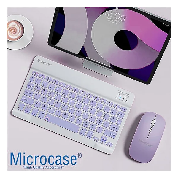 Microcase Al3476 Mor Tkl Kablosuz Klavye Mouse Seti - Görsel 2