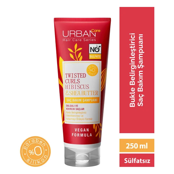 Urban Care Twisted Curls Hibiscus & Shea Butter 250 Ml Sülfatsız Şampuan - Görsel 6