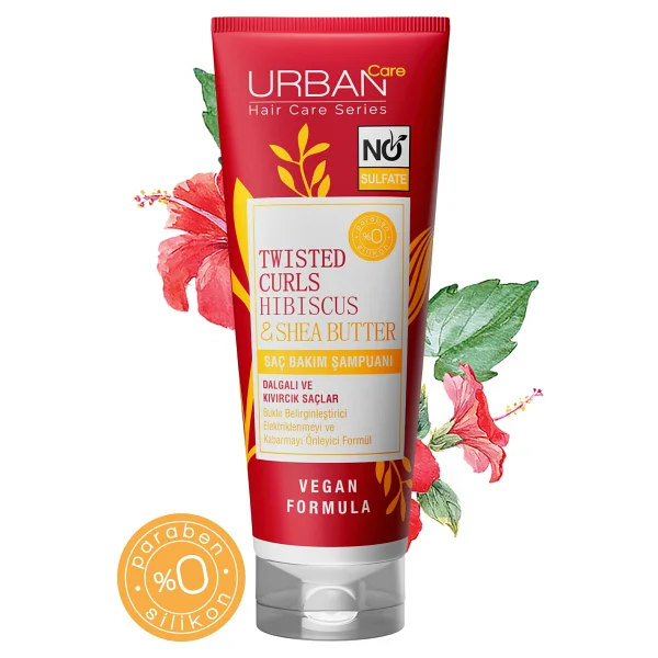 Urban Care Twisted Curls Hibiscus & Shea Butter 250 Ml Sülfatsız Şampuan - Görsel 8