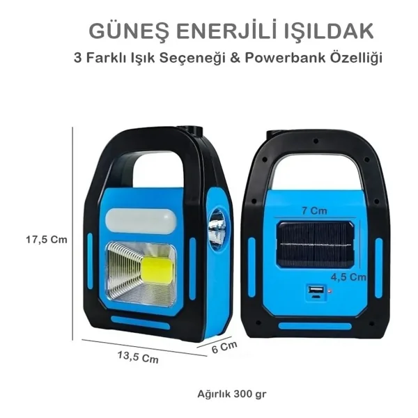 Cata Ct-9955 Güneş Enerjili El Feneri - Görsel 2