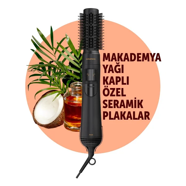 Grundig Hs 7080 İyonlu Saç Düzleştirici Tarak - Görsel 3