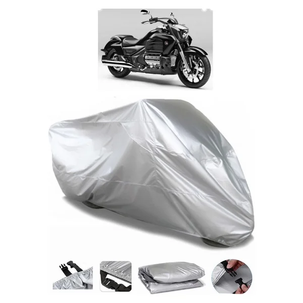 Honda Valkyrie F6c Motosiklet Brandası Lüx Premium Kalite - Gri - Görsel 6