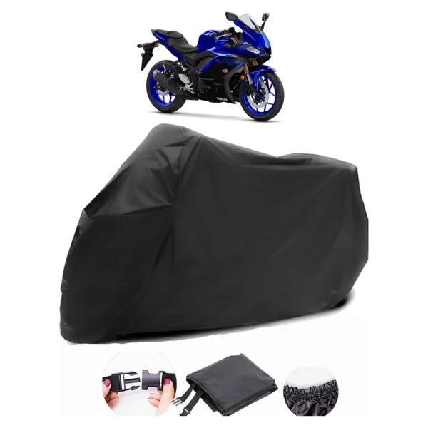 Yamaha Yzf R25 Abs Siyah Motosiklet Branda Lüx Premium Kalite - Görsel 6