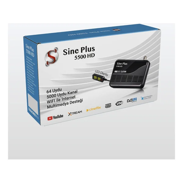 Sine Plus 5500 HD Wi-Fi Uydu Alıcısı - Görsel 5