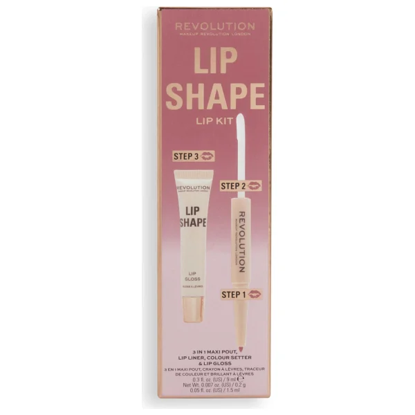 Revolution Lip Shape Dudak Kiti Rose Pink - Görsel 6
