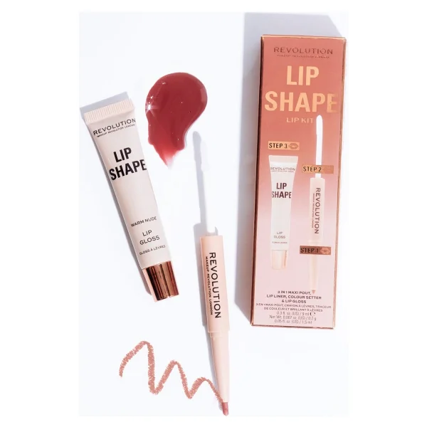 Revolution Lip Shape Dudak Kiti Rose Pink - Görsel 5