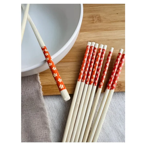Royaleks Chopsticks Bambu Yemek Çubuğu 10'lu - Görsel 3