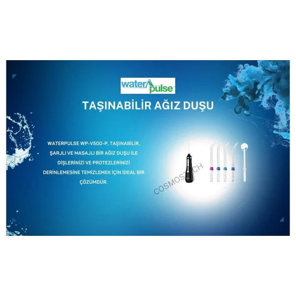 Waterpulse V500 Siyah Ağız Duşu - Görsel 5