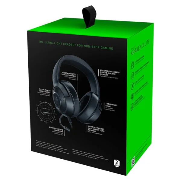 Razer Kraken X Lite Rz04-02950100-R381 7.1 Kablolu Kulak Üstü Oyuncu Kulaklığı - Görsel 7