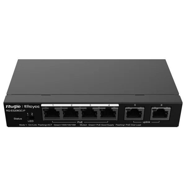 Ruijie Reyee Rg-Es206gc-P 6 Port 10/100/1000 Mbps Gigabit Switch - Görsel 4